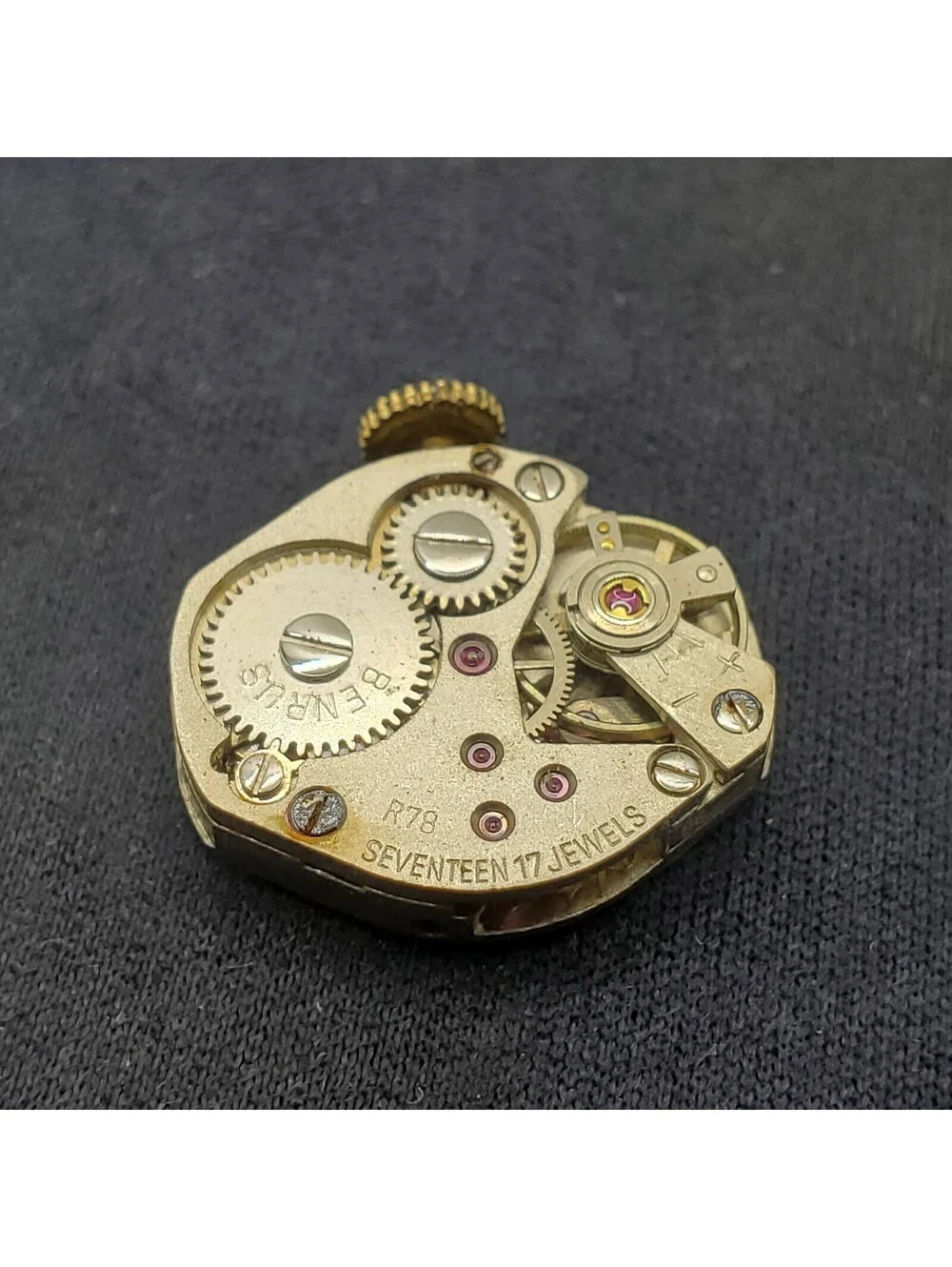 Benrus 17 Jewel Mechanical Womens Watch 16mm For Parts Or Repair